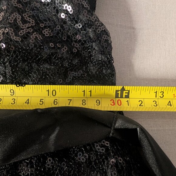 Girls Pink And Black Sequin And Tulle Special Event Party Dress Size 8 - Picture 8 of 9